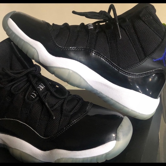 Air Jordan 11 Retro BG Black/Concord White - Picture 2 of 8